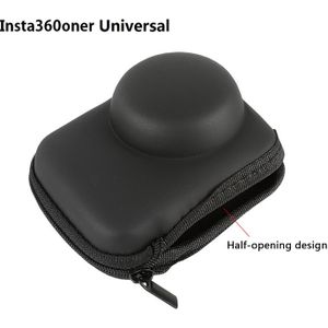Sunnylife Universele Draagbare Pu Case Opbergtas Pouch Met Half-Open Rits Voor Insta360 Een R 4K Panoramisch lens Leica Editie