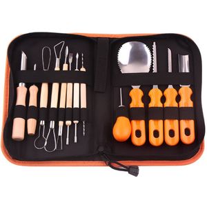 14Pcs Carving Graveren Handje Cutter Set Voor Hout Rubber Gum Klei Pompoen En Linoleum Blokken