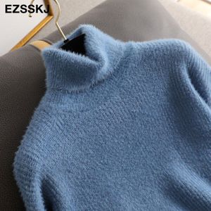 Herfst Winter Oversize Turtlenect Dikke Wol Kasjmier Trui Truien Vrouwen Lange Mouwen Vrouwelijke Toevallige Grote Trui Jumper