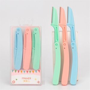 3 Stuks Opvouwbare Wenkbrauw Trimmer Set Voor Vrouwen Beginner Make-Up Tool E513