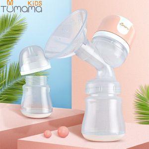 Tumama Large Suction Electric Breast Pump USB Breast Feeding Advanced Automatic Massage Breast Pumps Baby Milk Bottles BPA Free