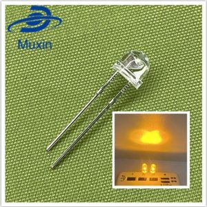 100Pcs 5Mm Diode Strohoed Wit Rood Groen Blauw Geel Paars Smd Smt Led Clear Super Heldere Brede hoek Lamp 20000mcd Lamp