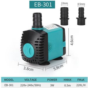 3/10/25W Vijver Filter Pomp Aquarium Ultra-stille Dompelpomp Fontein Pomp Filter 220V visvijver Waterpomp Tank Fontein