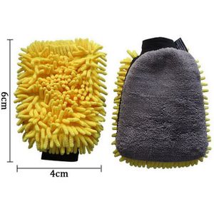Wasstraat Handschoenen Wasstraat Enkelzijdige Coral Pluche Handschoenen Auto Wassen Tool Car Cleaning Handschoen