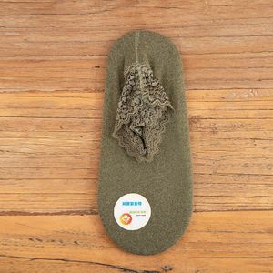 Mode Kant Warmer Sokken Winter Sokken Lente Herfst Katoen Ademend Warm Houden Floor Anti-Slip Meisjes Sokken 1 Paar