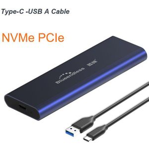 Pcie M.2 Nvme Usb Ssd Behuizing M Type Sleutel C Usb 3.1 2240/2280 Ssd Case Aluminium 10Gbps Externe Doos solide Schijf Externe