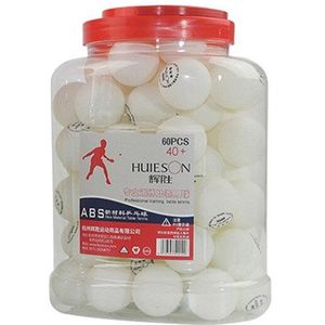 Huieson 60Pcsbarrel Abs Plastic Tafeltennis Ballen 3 Star Ping Pong Ballen Voor Wedstrijdtraining Fitness 40Mm + 2.7G S40 +