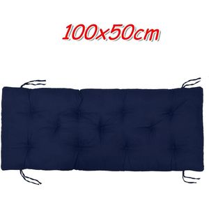 Pure Kleur Dikke Bench Kussens Lange Kussen Verdikking Tuin Stoel Kussen Home Seat Mat Vloer Katoen Kussen 100x50X8cm