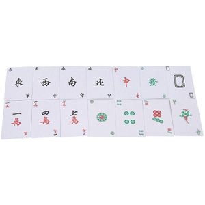 Funny Party Games1 Doos Van 144 Papier Mahjong Mah Jong Chinese Speelkaarten Set Voor Party Games