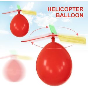 10 Stks/partij Grappig Traditionele Klassieke Geluid Ballon Helicopter Kinderen Spelen Vliegende Speelgoed Bal Outdoor Kinderen Sport Grappig Speelgoed