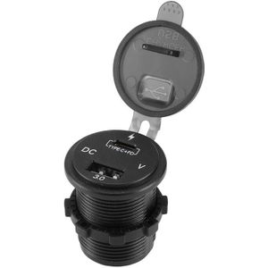 5 V Type-C 36 W 12-24 V Auto USB Charger Hub Adapter QC3.0 Quick Charge Dual USB PD Fast Charger
