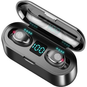 Draadloze Hoofdtelefoon Met Microfoon Sport Waterdichte Tws Bluetooth Oortelefoon Headsets Led Power Display In-Ear Oordopjes Oordopjes