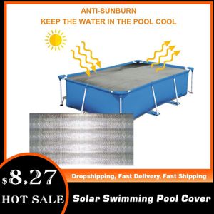 5.24/10.5/6.6/13.1 Voeten Zwembad Cover Rechthoekige Solar Zwembad Bad Cover Outdoor Bubble Deken accessoires
