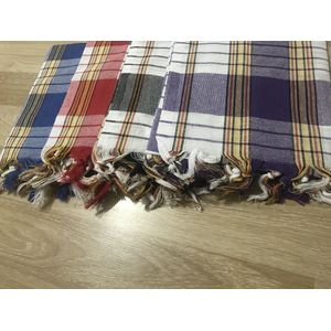 4 Stuks % 100 Katoen Bad Hammam Sauna Spa Handdoek (Lendendoek) Kleur: rood Zwart Blauw Lila Washandje Droger Poef