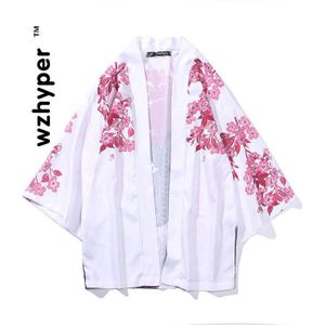 Samurai Crane Japanse Stijl Kimono Haori Mannen Vrouwen Vest Chinese Traditionele Kleding Aziatische Kleding Kimono Traditionele