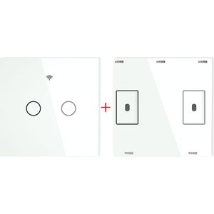 RF433 Mhz Draadloze Wall Panel Zender Schakelaar Afstandsbediening Werk Met Wifi Slimme Controle Sticky Schakelaar Ontvanger