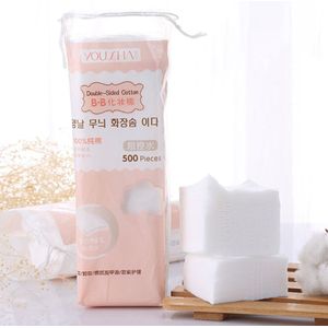 500 Stks/zak Facial Dunne Non-woven Make Katoen Pads Nagellak Remover Weefsels