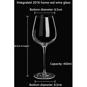 Rode Wijn Glas Huishouden Goblet Luxe Crystal Glass Europese High-End Schuine Bordeaux Wijn Glas