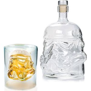 Samurai Glas Wijn Fles Wijn Glas Wodka Whiskey Liquor Glazen Bar Levert Schedel Houder Glas Wijn Set Drank Glas