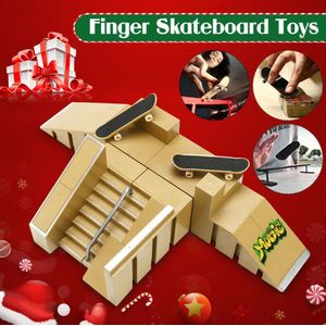 Sport Skate Park Training Vinger Skateboard Accessoires ABS Kinderen Speelgoed Toets Oprit Set Tafel Game Praktijk Dek