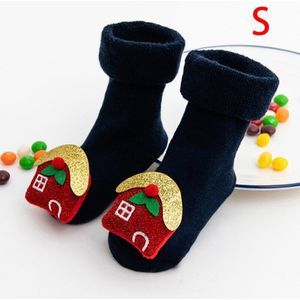 Kids Sokken Baby Jongens Meisjes Sokken Kerst Santa Herten Gebreide Warme Sokken Christmas Santa Herten Anti-Slip Gebreide Warm sokken