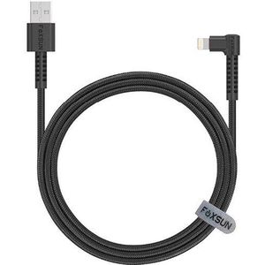 90 Graden Voor Lightning Naar Usb Kabel Nylon Gevlochten, foxsun 6FT Haakse Lightning Kabel Voor Iphone X/8/8Plus/7/7 Plus/6S/6/5