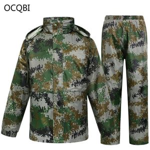 Regenjas Mannen Impermeablrain Broek Volwassen Regen Jas Camouflage Wandelen Outdoor Regenjas Motorfiets Waterdichte Kleding