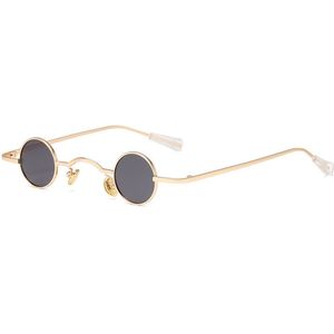 Retro steampunk zonnebril, eenvoudige ronde spiegel glazen, grappige persoonlijkheid straat schieten trend gepolariseerde zonnebril