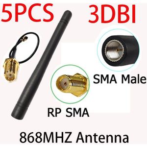 868Mhz 915 Mhz Lora Antenne 3dbi Sma Male Connector Gsm 915 Mhz 868 Iotantena Antenne Waterdicht + 21Cm RP-SMA/U. Fl Pigtail Kabel