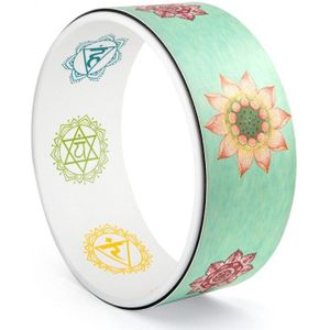 Pu Yoga Wiel Kleurendruk Open Back Buigen Artefact Professionele Beginner Kachelpijp Yoga Pilates Ring Cirkel Hulpgereedschap