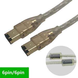 1.5m Verguld IEEE 1394a Datakabel 6 Pin naar 6Pin 1394 6 P male naar 6 P male Adapter industriële Camera Kabel Firewire hoge snelheid 400