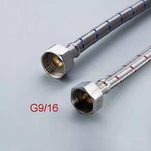 Xcel Home 2 x M12 x1/2 BSP (600 mm) Flexibele kraanaansluitingen | Vervanging Aanrecht & Badkamer Wastafel Monobloc Mixer/Boiler Flexi Pijpen Staarten