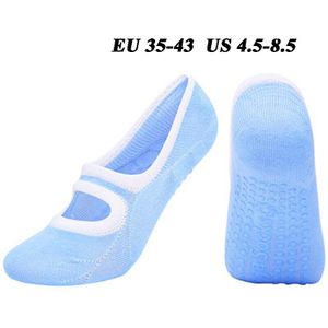 7 Kleur Big Size Vrouwen Yoga Sokken Siliconen Antislip Pilates Sokken Ademend Fitness Ballet Dans Katoen Sport Sokken Slippers