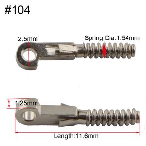 100 Stuks Lente Inserts Voor Repareren Gebroken Lenzenvloeistof Flex Tempels Gebroken Lente Vervanging Deel 104