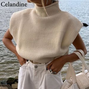 Celandine Coltrui Gebreide Trui Vest Vrouwen Mouwloze Trui Koreaanse Preppy Stijl Mode Casual Jumper Herfst Winter