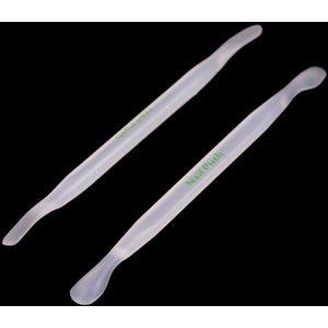 2 Pcs Pusher Trimmer Remover Voor Nail Vinger Dode Huid Verwijderaars Pusher Nail Art Manicure Pedicure Care Tool Dubbelzijdig cuticula
