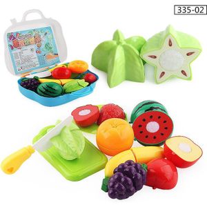 Kinderen Kleuterschool Speelhuis Klittenband Groente & Fruit Gelukkig Slicer Koffer Leuke Model Kids Keuken Speelgoed