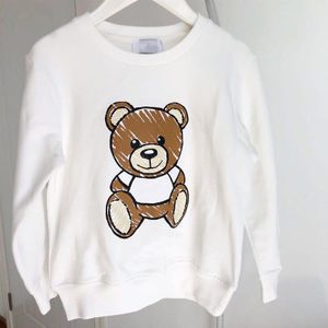 Baby Jongens En Meisjes Casual Trui Herfst Winter Babykleding Jongen Cartoon Beer Kleding Meisjes Wit Trui