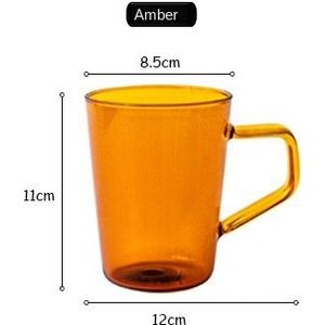 Kleur Glas Sap Cup Vintage Drank Koffie Mok Eenvoudige Borosilicate Theekop Hittebestendig Drink Water Bril