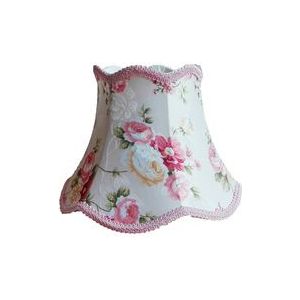 SSimple Roze Kant Bureaulamp Lampenkap, Bloem Patroon Textiel Stoffen Decoratieve E27 tafellamp schaduw