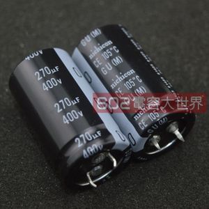 4 Pcs Echt Nichicon Gu 400V270UF 25X45 Mm Elektrolytische Condensator 270 Uf/400 V Ce 105 Graden 270 Uf 400V Gu
