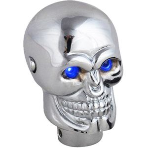 Trend Persoonlijkheid Novel Auto Versnellingspookknop Skull Led Blauw/Rood Licht Pookknop Aluminium Shifting Hendel