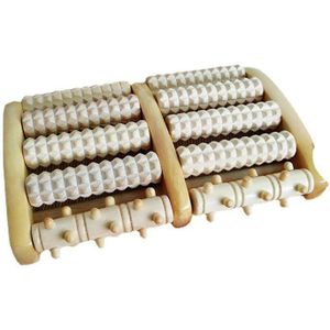 3 5 Rij Houten Voet Massage Roller Acupressuur Trigger Punt Relax Pijn Stress Relief Shiatsu Roller Voet Massage Care Tools