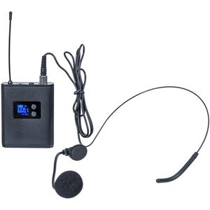 Tzt Uhf Draadloze Microfoon Systeem Headset/Revers Mini Microfoon Met Ontvanger Bodypack Zender