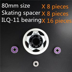 8 stks/partij inline skates wiel met ABEC schaatsen lager 80mm 76mm 72mm skate rodas voor FSK slalom HV High KSJ WFSC IGOR