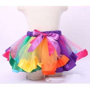 Hzirip Rokken Kinderkleding Lente Zomer Meisje Patchwork Party Rok PomPon Mode Prinses Rok Kids Leuke