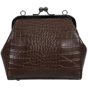 Vrouwelijke Mini Tas Eenvoudige Stijl Pu Leer Mode Kleine Clip Tas Vintage Messenger Schouder Vrouwen Vintage Handtas S1D5896