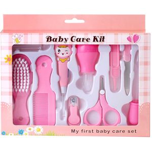 Yooap 10 Stks/set Baby Nail Schaar Clippers Haar Borstel Kam Zuigeling Gezondheidszorg Gereedschap Baby Kit Baby Cadeau Set Baby schaar