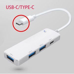 Multi Prise Usb Type C Hub Multi USB-A 2.0 Hub Dock Voor Macbook Pro Huawei Mate 30 USB-C Splitter Poort type C Hub Adapter Usb C