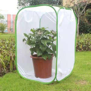 Mini Huis Tuin Groeiende Tenten Insect Bloem Plant Doorschijnende Opvouwbare Kas Voor Tuin Schuur Duurzaam Cover Roll-Up Rits